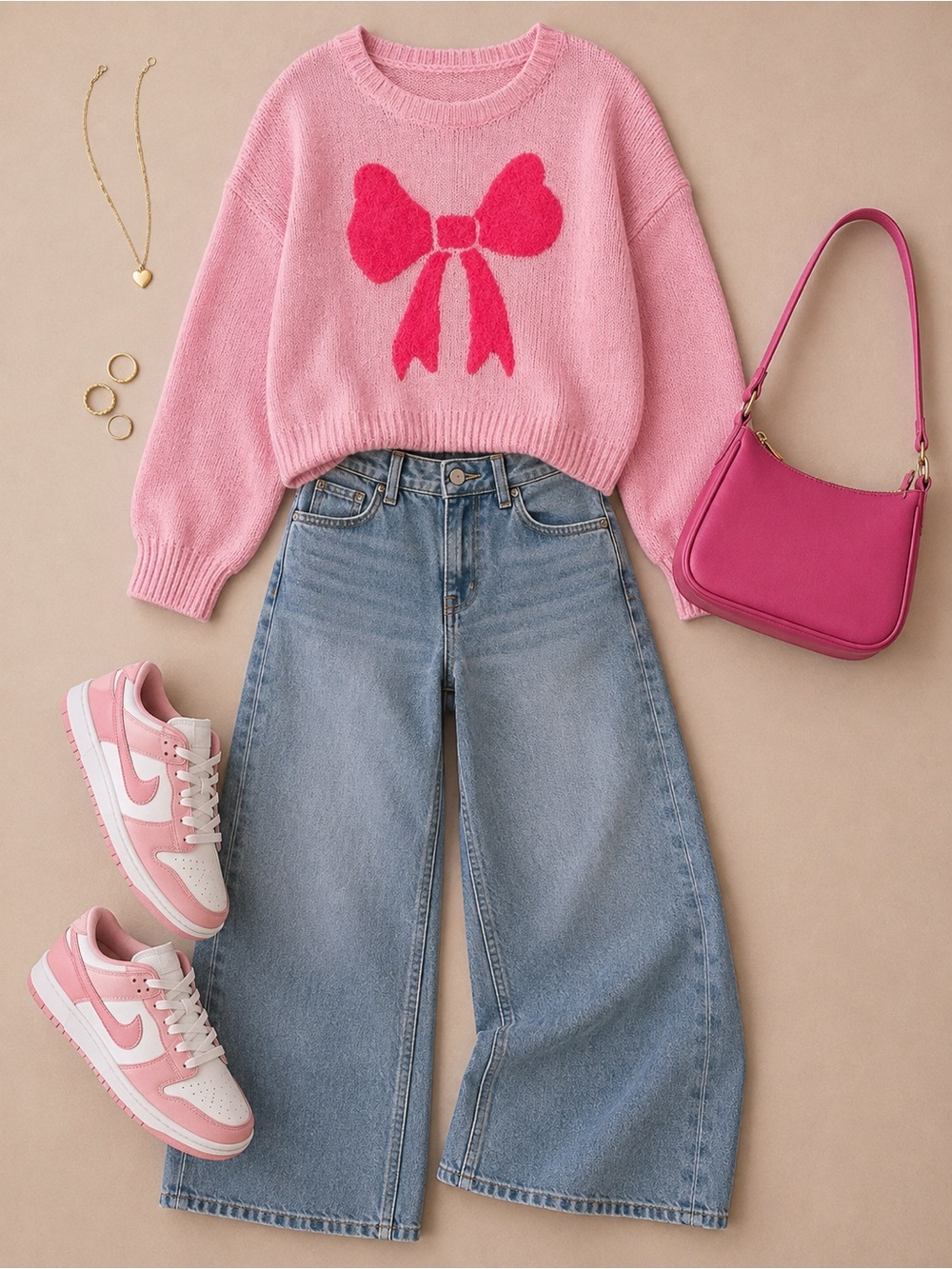 Simply Southern Pink Bow Sweater | Coquette Preppy Soft Girl Knit Pullover